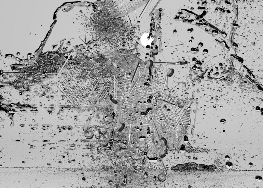 Info: 1 of 1. Print 50 x 70 cm. Paper Silk Giclée 310g, Frame: Black aluminium. (2020) 3D art, Sune Lysdal, Noies 2020