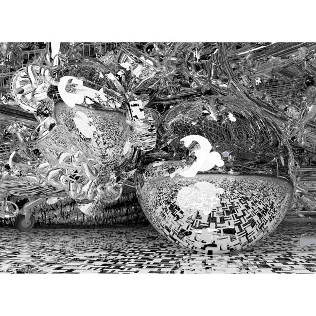 Info: 1 og 1 Print size 65,5 x 48 cm. Paper Silk Giclée 310g, Frame: silver metal. (2020) 3D art, Sune Lysdal, Art Gallery, 2020